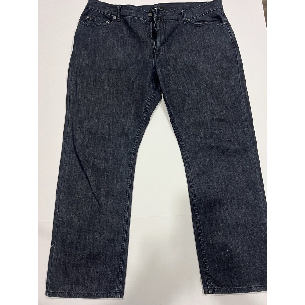 Alfani Mens Bootcut Jeans 40x30 Dark Wash 100% Cotton‎ Denim Classic Fit